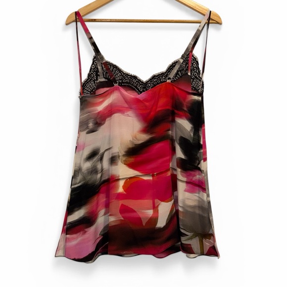ALEXANDER MCQUEEN Torn Rose Silk Camisole Lace Floral Tank Top IT40 US4 NWT - Picture 5 of 8